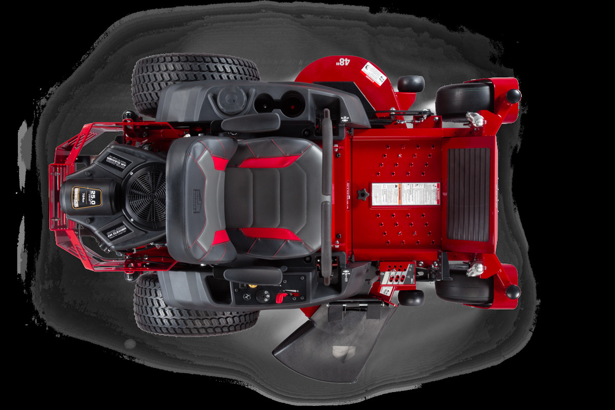 500S Zero Turn Mower — top view