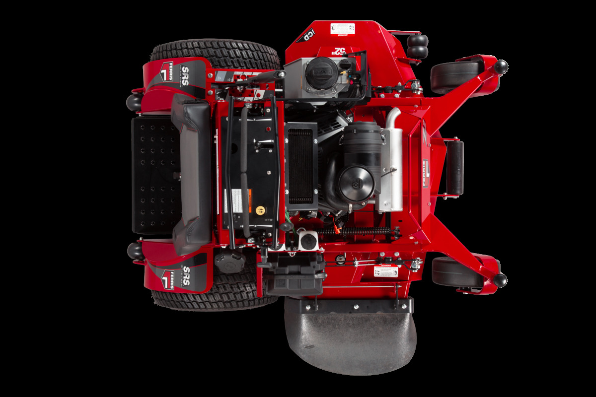 SRS™ Z2 Soft Ride Stand-On Mowers — top view