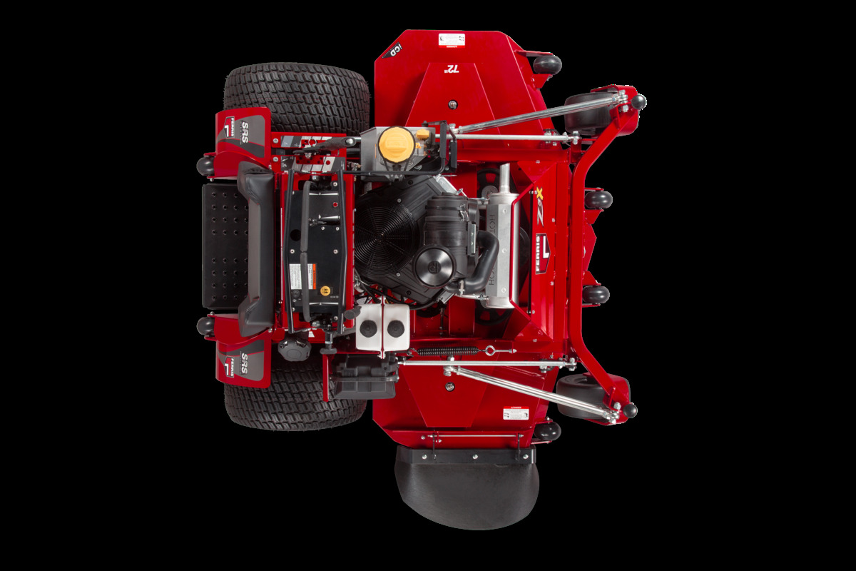 SRS™ Z3X Soft Ride Stand-On Mowers — top view