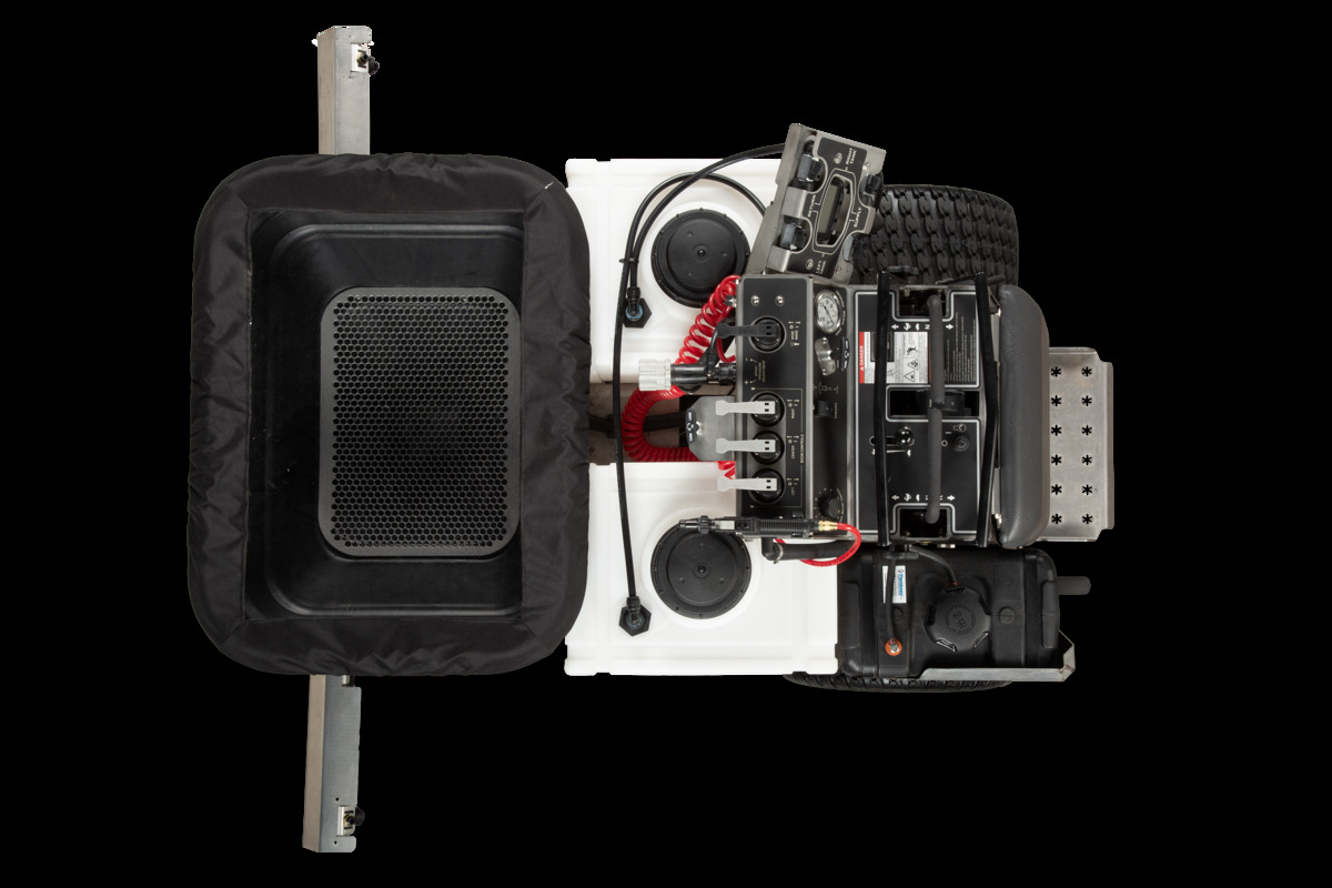 Venture X™ Ride-On Zero Turn Spreader/Sprayer — top view