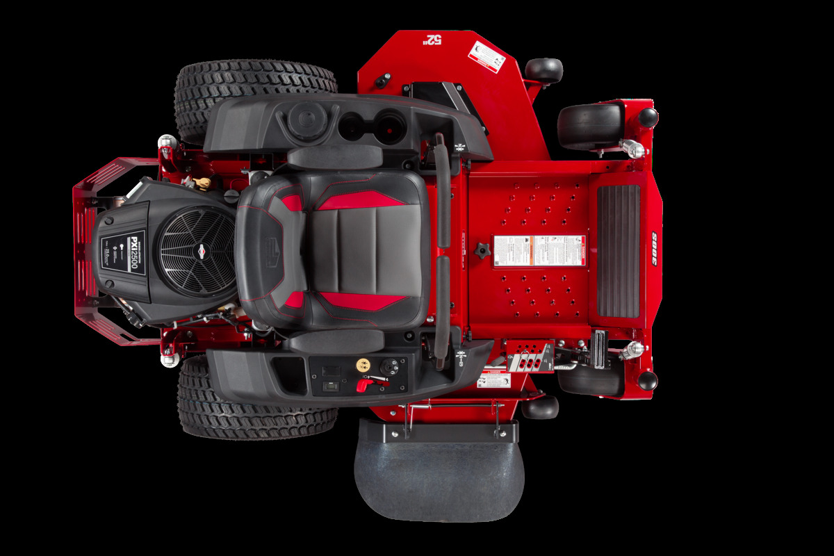 300S Zero Turn Mower — top view